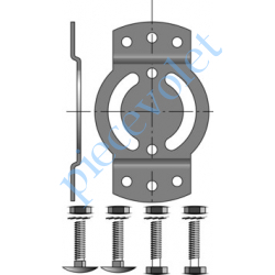 9410656 Support Moteur Csi 50 Orientation 120° entr'axes 44 mm Avec visserie Couple Maxi 50 Nm