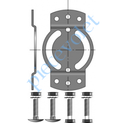 9410658 Support Moteur Csi 50 Orientation 120° entr'axes 48 mm Avec visserie Couple Maxi 50 Nm