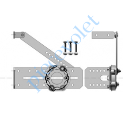 9420601 Support Equerre Métallique Réglable Moteur LT 50 ou LT 60 Couple Maxi 85 Nm