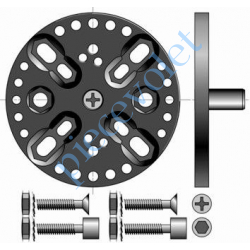 9420647 Support Csi Entr'axes Trd 44, 48 & 60 mm Orien par 13° Avec Pion Cple Max 120 Nm