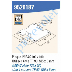 9520187 Support Moteur T5 Etrier sur Plaque 100 x 100