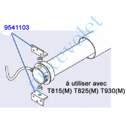 9541103 Support Moteur T8 M 150 & 250 Nm T9 M 300 Nm en L 3 Trous ø 8,5 mm pour Pose sur Mûr