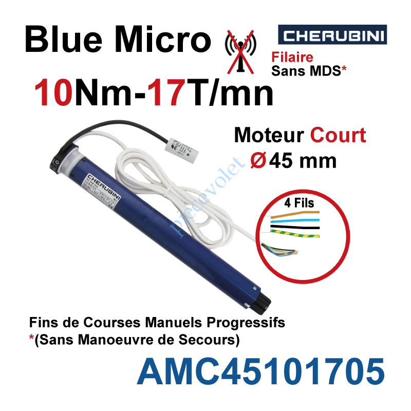 Cherubini Amc Moteur Court Cherubini Blue Micro Sans Mds