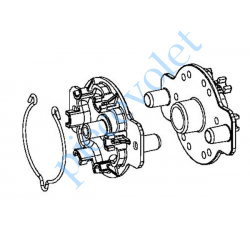 K370B Support Moteur Somfy LT Tête Etoile dans Coffre Edilcass Type F Avec Anneau d'Arrêt