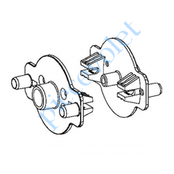 K370C6 Support Moteur Simu T5 Tête Avec 2 Broches Métalliques dans Coffre Edilcass Type F