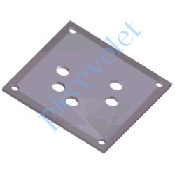 PL100X100X30-GAVIOTA Plaque de 100x100 mm pour Fixation des Support Moteur et Berceau Porte Roulement Gaviota à entre-axes 85x85