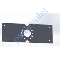 PLT280 Plaque Interface pour Supports entr'axes 44 et 48 mm dans Joue de Coffre Linteau 28 Futuroll Réf T280