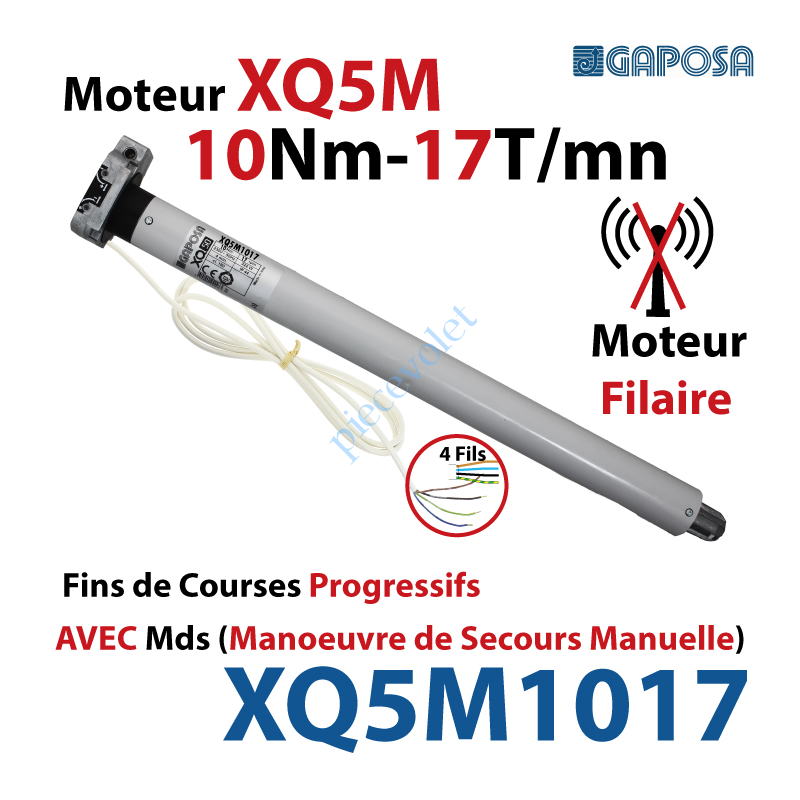 XQ5M1017 Moteur 10/17 XQ5M Fins de Courses Progressifs Avec Mds Manoeuvre de Secours