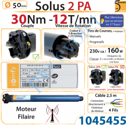 Moteur Solus 2 PA 30/12 LT 50 sans Mds