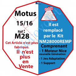 Moteur Motus Filaire identique au Nice Néo M 15/16 M 50...