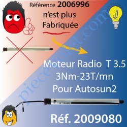 Moteur T3,5 E Hz CC 3/23 12 v cc sans Mds pour Autosun1,...