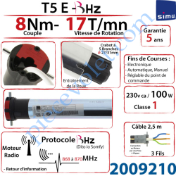 Moteur Electronique Radio à retour d'information T5 E B...