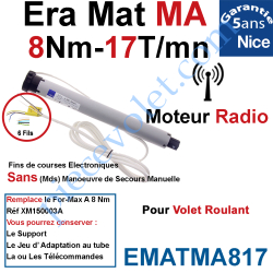 Moteur Nice Radio Era Mat MA 8/17 Av FdC Electro &...