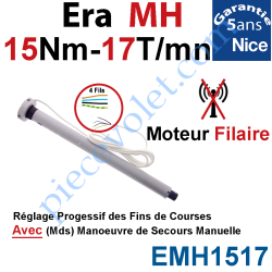 Moteur Nice Filaire Era MH 15/17 Av FdC Manuels M 50 Avec...