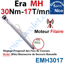 Moteur Nice Filaire Era MH 30/17 Av FdC Manuels M 50 Avec...