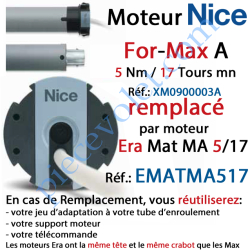 Moteur Nice Radio For-Max A 5/17 Av FdC Electro &...