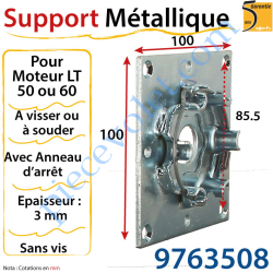 Support Métallique Moteur LT 50 ou LT 60 Plaque 100 x 100...