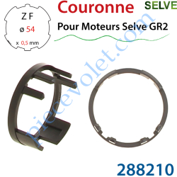 Couronne pour Moteur Selve GR2 dans Tube Zf 54 5/10