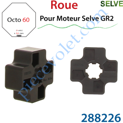 Roue pour Moteur Selve GR2 dans Tube Octo 60 5, 6, 8 & 9/10